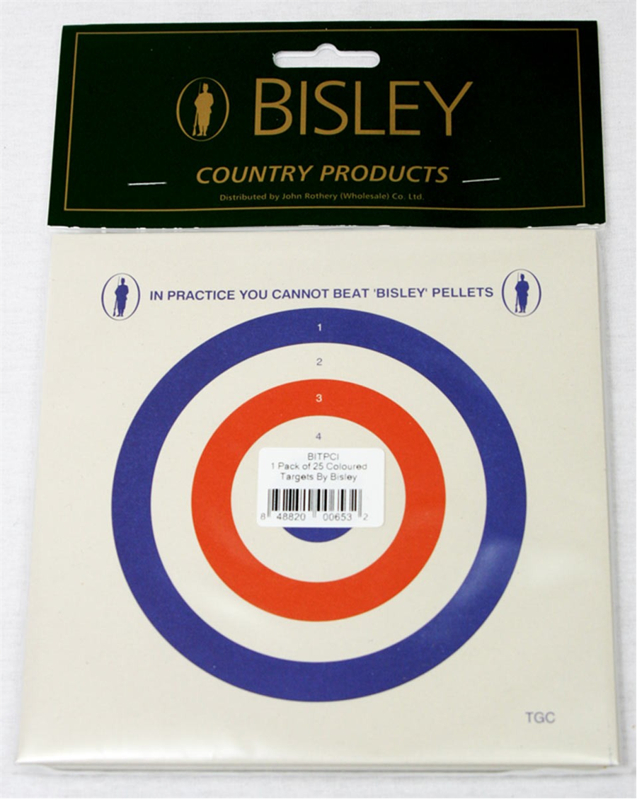 Bisley Colour Paper Target - 25 Pack 2